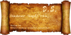 Daubner Sugárka névjegykártya